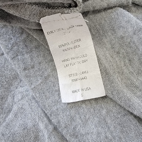 RossMore Tank Top Open Back Thinner Material High Low Cut - Picture 13 of 14